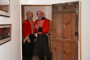 Captain Willard and Major Barbarie in the secret room